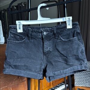 Arizona Jean Company Women's Black Denim Shorts